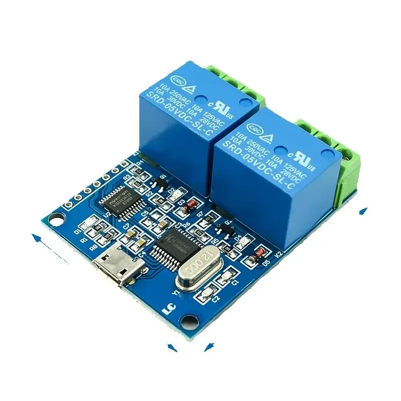 1PCS/piece LCUS-1 type computer serial port USB control relay module, LCUS-2 channel PLC intelligent control switch module