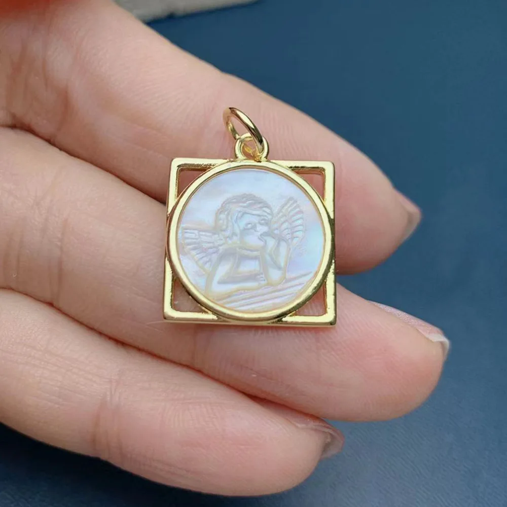 

5 шт., ожерелье с ангелом, серьги, кулон, оптовая продажа для ожерелья, аксессуары для изготовления ювелирных изделий своими руками