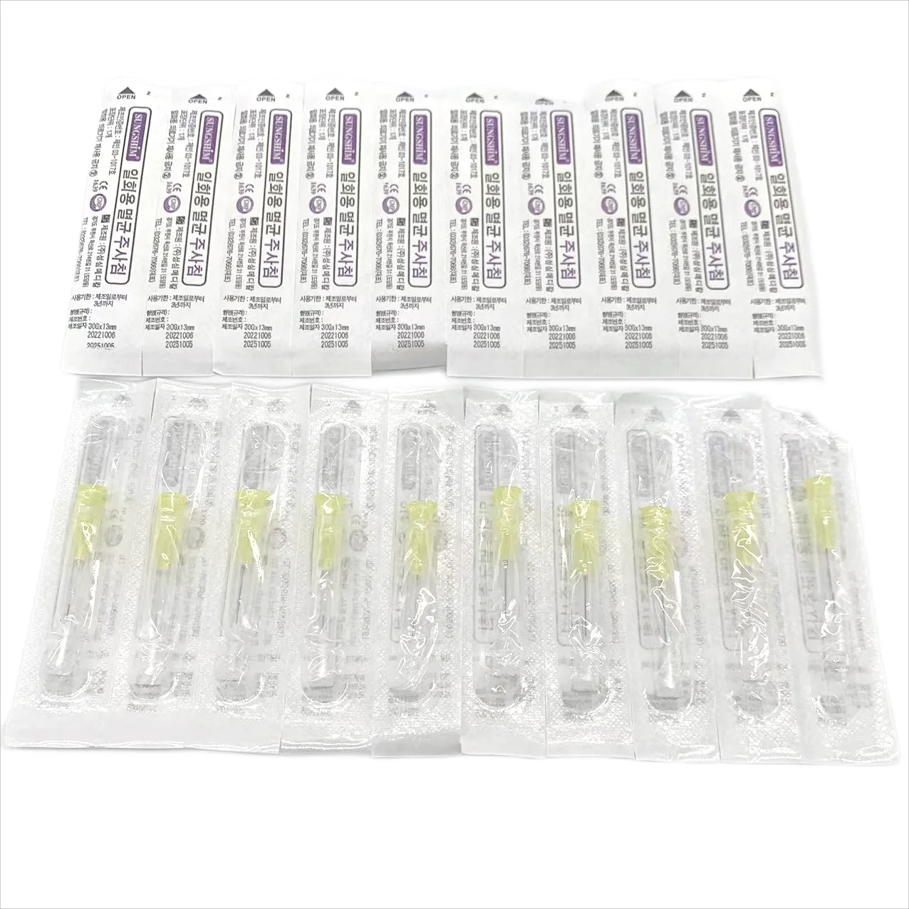 Petite aiguille stérile indolore jetable, micro-plastique médical, injection cosmétique, chirurgical, 34G, 1,mm, 32G, 2mm, 4mm, 30G, 50 pièces