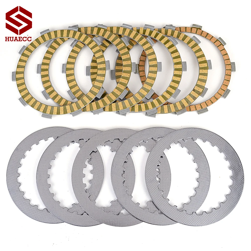 Clutch Friction Disc Plates for Honda Steed 400 NV400 CJ CK CS CV NT400 Bros 400 NC25 VT500 ED EF VRX400T NC33 NV400 Shadow