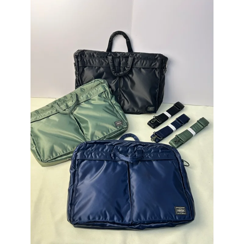 Porter Tanker 2way Document Bag 41*30*7.5cm Soft Nylon Large Capacity Business Men Laptop Bag Casual Crossbody Commuter Handbag