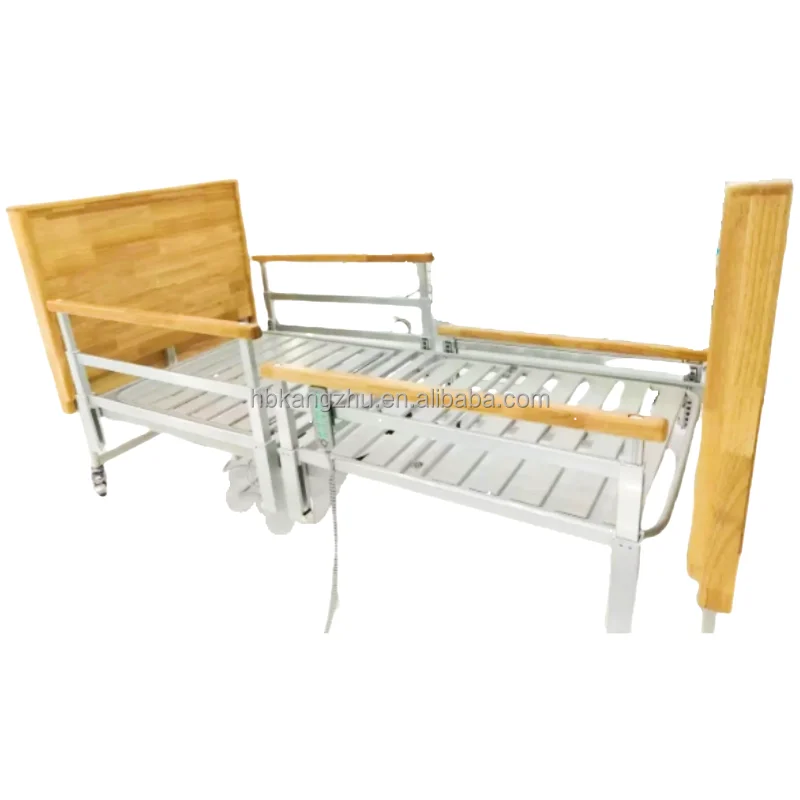 

Hebei Manufacturer's Direct Sales Of Electric Three-function Wooden Bracketed Nursing Beds Hospital Patient Transfer Bed
