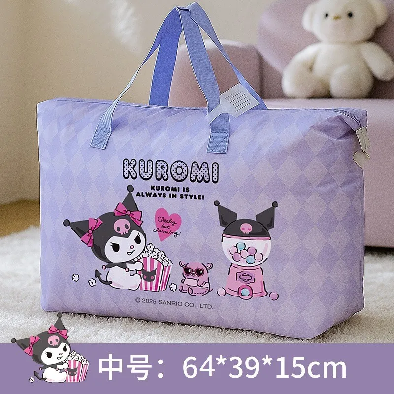 Sanrio Aufbewahrungstasche mit großem Fassungsvermögen, Bettdeckentasche aus Baumwolle, Cartoon-Reisetasche, saisonale Umzugstasche, Kleideraufbewahrung, Klassifizierung und Sortierung – Detail 8