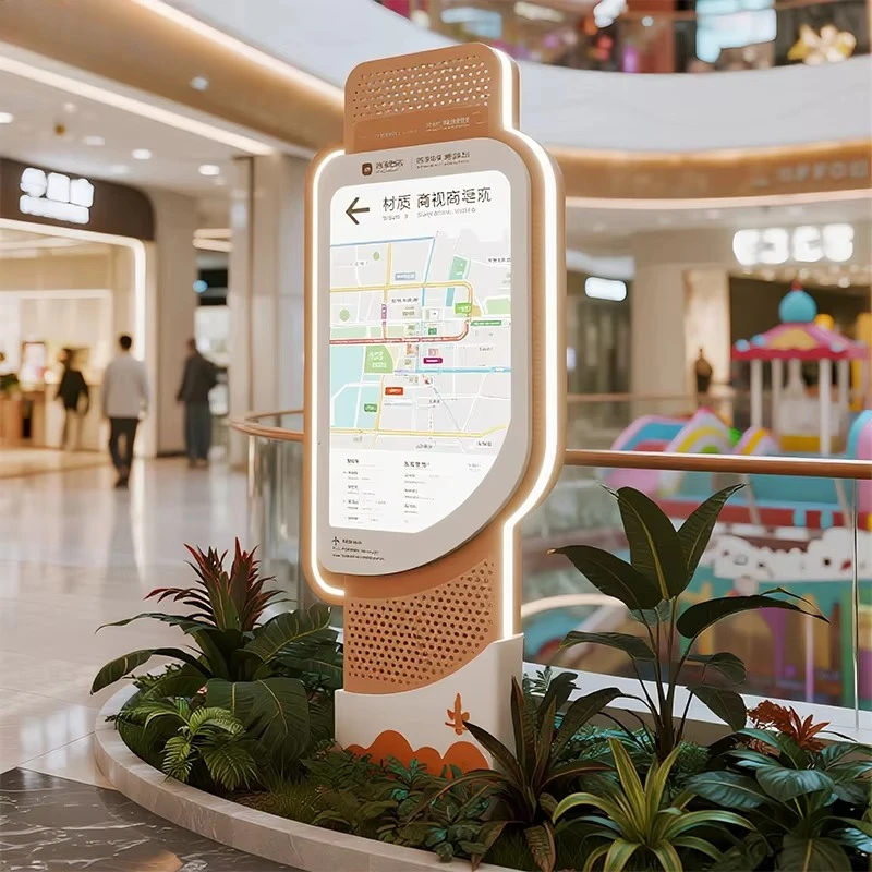 Shopping Center Wayfinding Signs, Indoor/Outdoor Hanger Signs, Shopping Center Independent Light Emitting Diode Screen Billbords