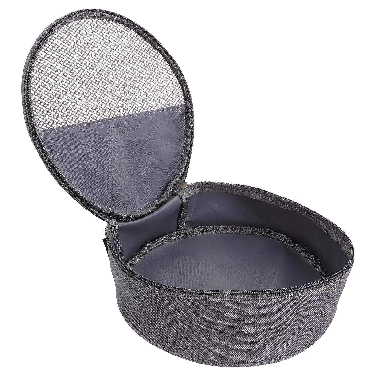 Outdoor Utensil Storage Bag Oxford Cloth Large Capacity Divided Mesh Grid Carry Handles Camping Picnic Tableware Organizer