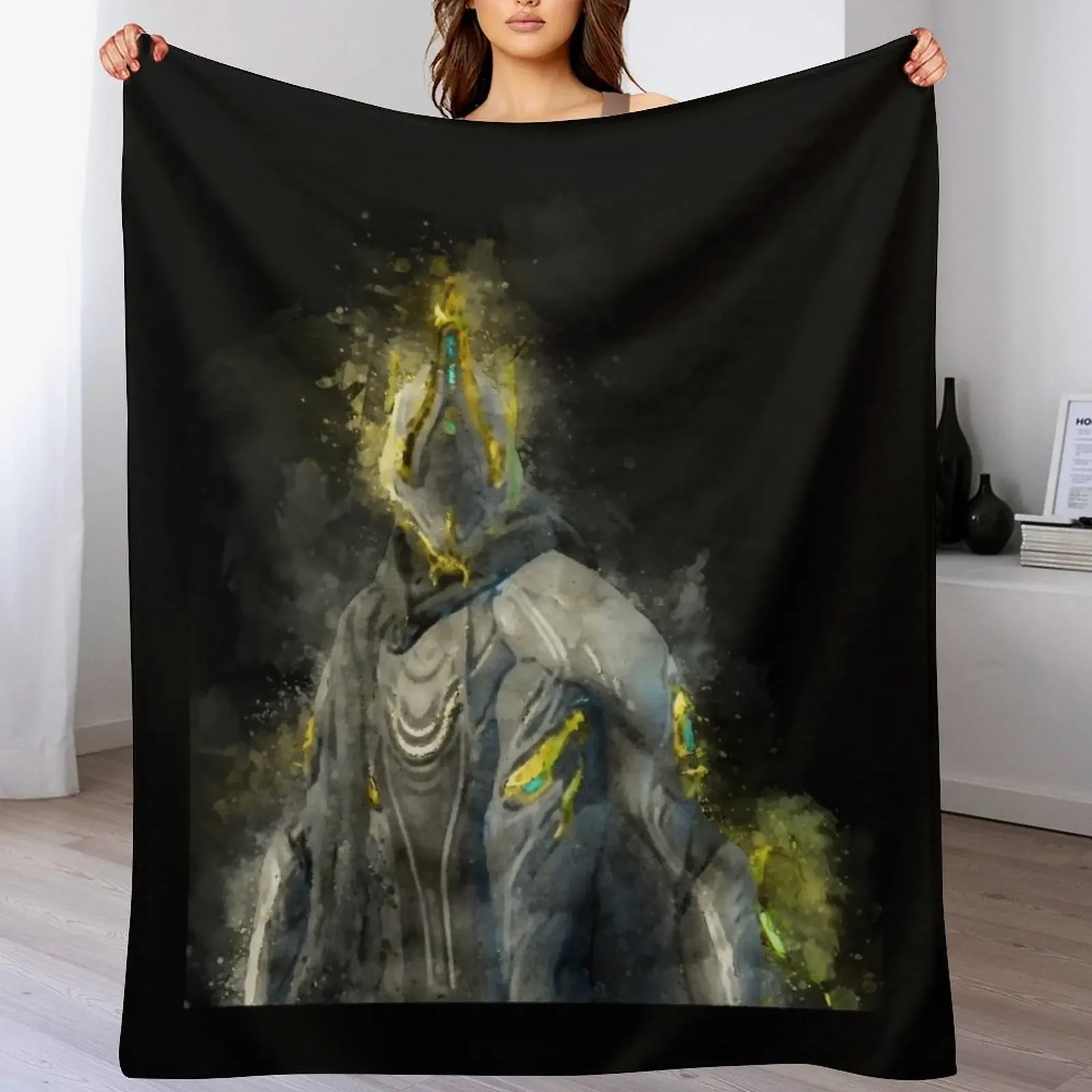 

Excalibur Umbra - Warframe Throw Blanket Easy Care Comfortable Blanket for Couch