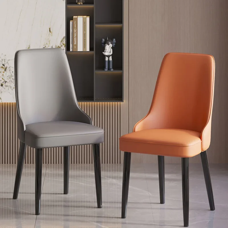 Luxury European Dining Chairs Metal Modern Kitchen Nordic Dining Chairs  Beautiful Comfortable Muebles Para El Hogar Furniture