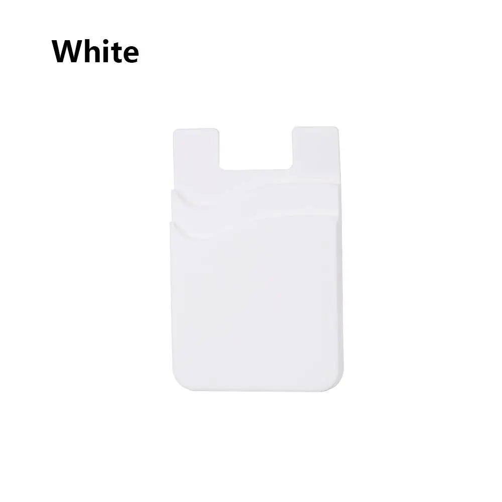 Hot Sale Stick  Adhesive Silicone Card Pocket Phone Card Holder Elastic Wallet Case