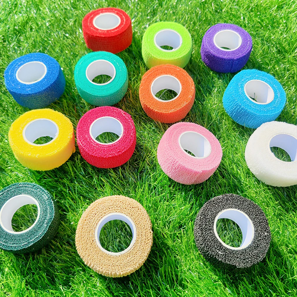 

12pcs Non-Woven Self Stick Wrap Elastic Athletic Tape Elastic Self- Adhesive Bandage Finger Tape for First Aid/Injuries/Sports