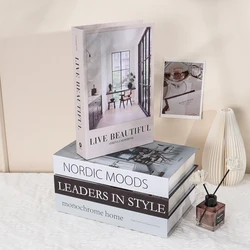 Home Series Fake Books for Decoration Simple Hotel Club Book Decorations for Home Fashion Coffee Table Ornaments Decor Books
