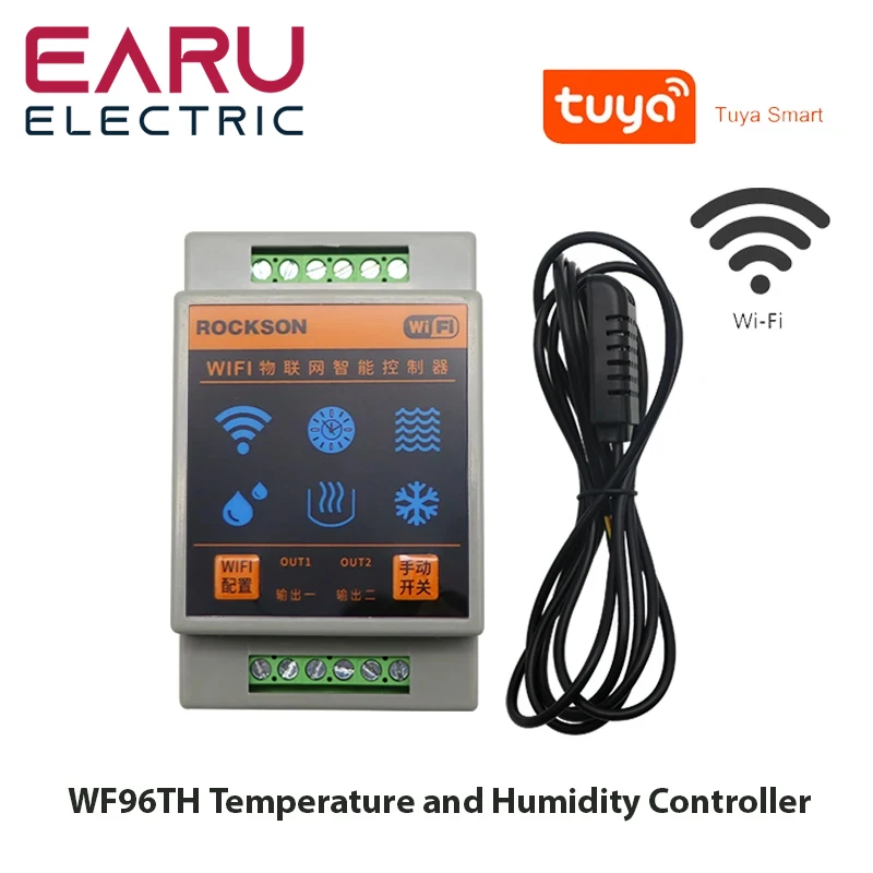 

WIFI Smart Thermostat Temperature And Humidity Controller TRV Digital Boiler Heating Cooling Timer Alarm Tuya Smart Life App