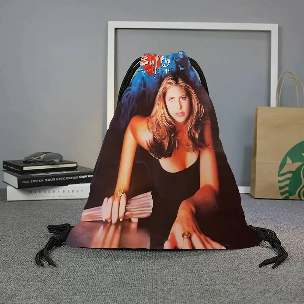 بافي مصاص الدماء القاتل الفيلم 1 قطعة الرباط حقيبة الظهر سلسلة ظهره أكياس السرج حقيبة السائبة مدرسة اليوغا رياضة رياضة السفر