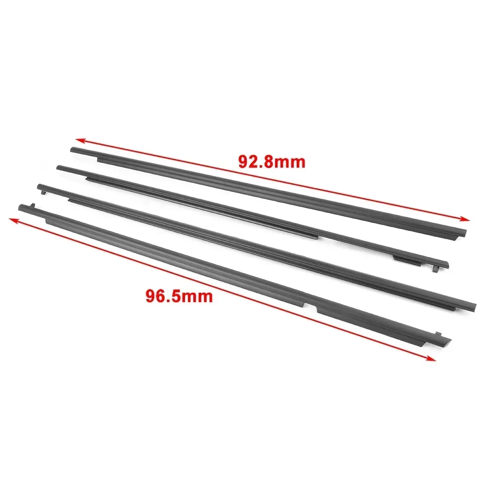 4 Pieces Black Outside Window Glass Rubber for Land Cruise Prado 2010--2018 Weatherstrip for Glass Outer Laminate 75711-60071