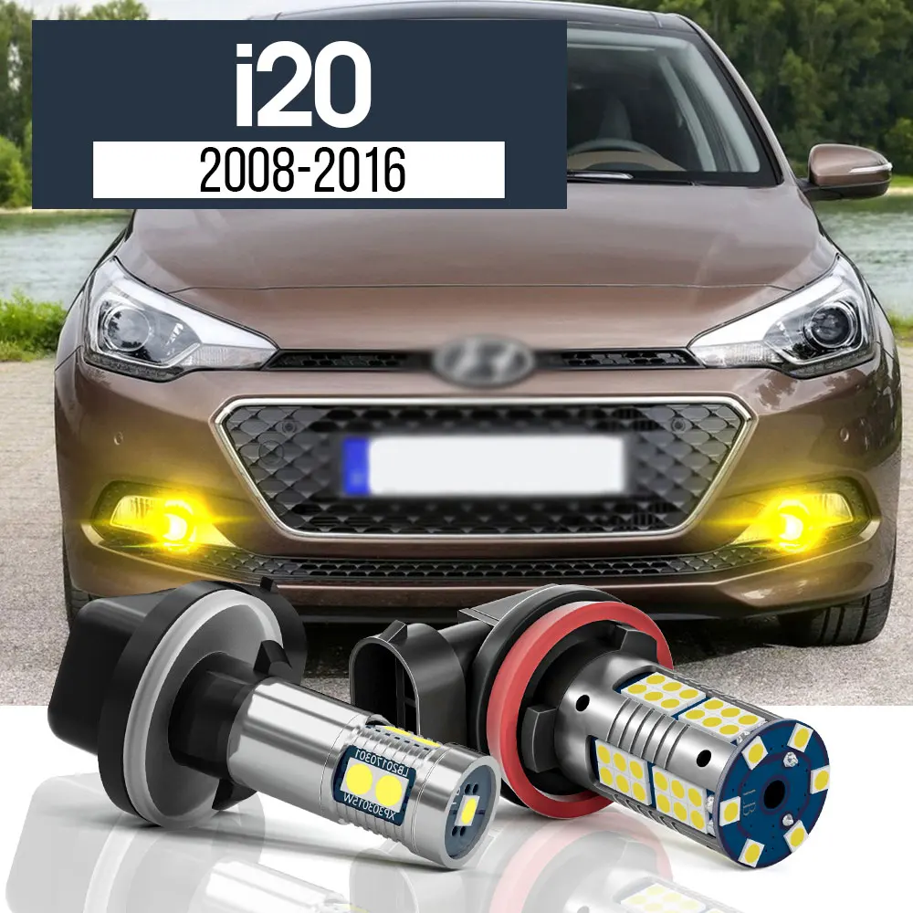 

2pcs LED Fog Light Lamp Blub Canbus Accessories For Hyundai i20 2008 2009 2010 2011 2012 2013 2014 2015 2016