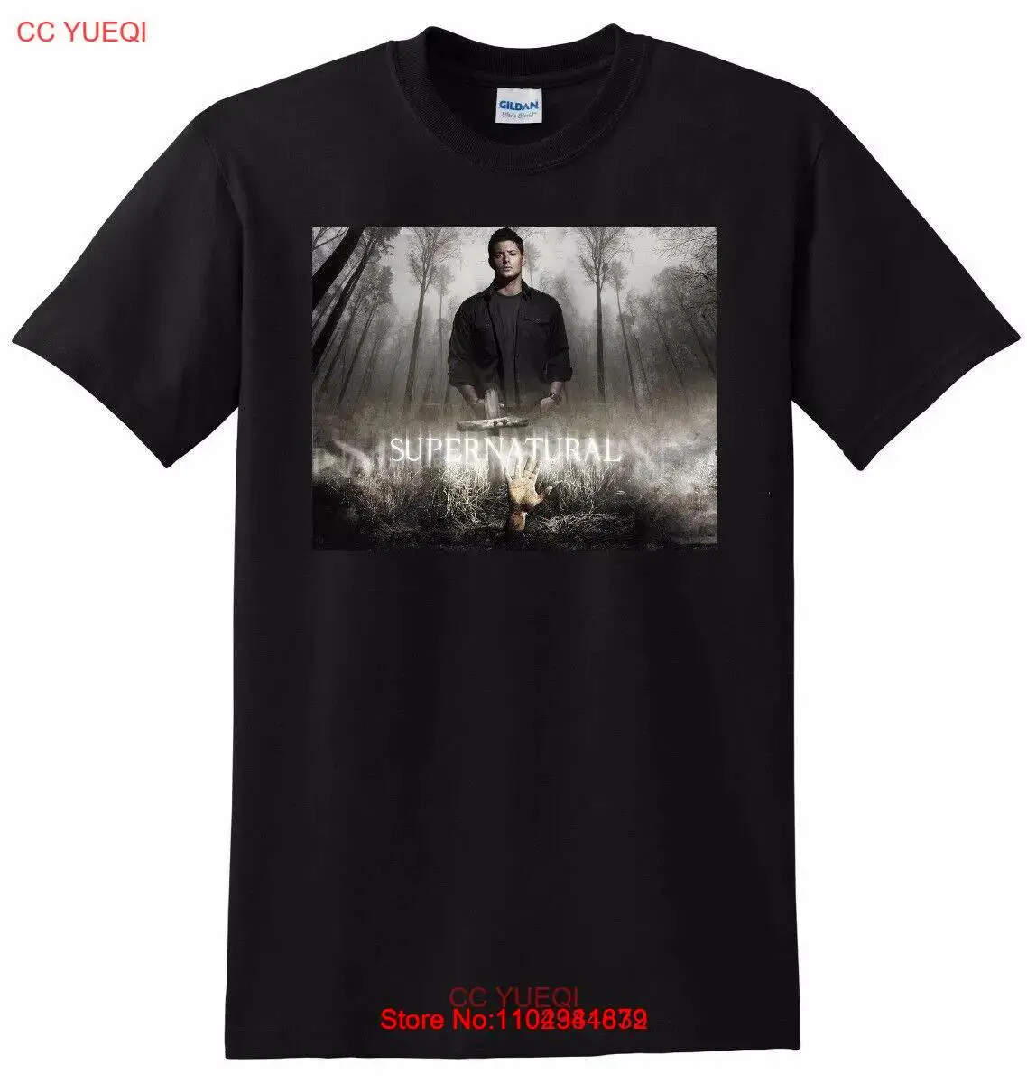 SUPERNATURAL T SHIRT season 1 2 3 4 5 6 7 8 SMALL MEDIUM LARGE or XL #2