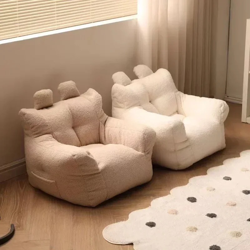 Sofá para niños de 3 a 8 años, sillón de forro polar suave, muebles para mascotas, sin marco