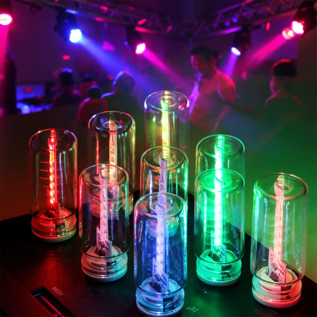 Usb Led Night Light Bulb Dimmable Multicolored Rgbw Frosted Glass Cover Touch Sensor Reading Lighting Bedside Laptop Bedroom Car