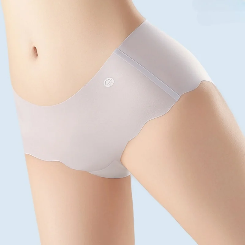 7Pcs/Set Ultra-Thin Panties Women's Sexy Lingerie Quick Drying Briefs Low Rise Underwear Summer Invisible Ice Silk Panties image 2