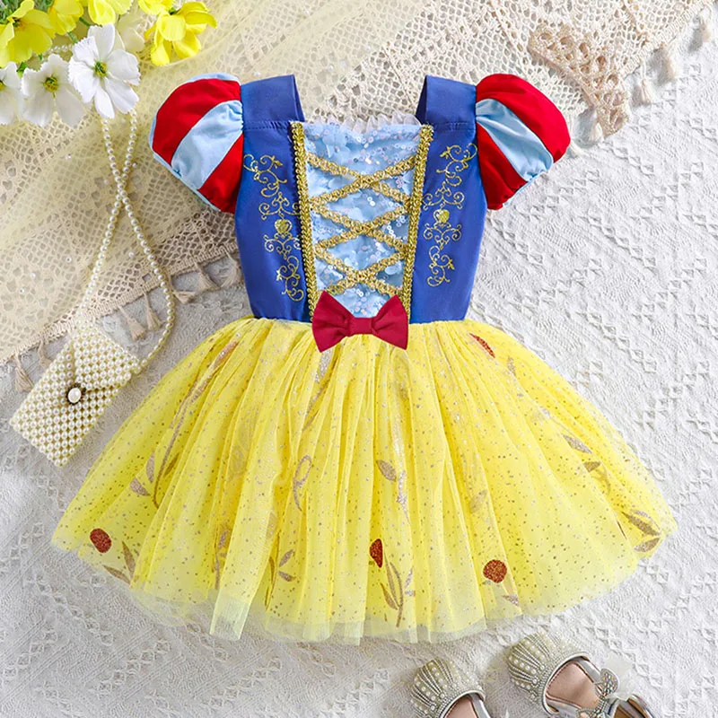 

Children's Clothing Sweet Sequin Party Costume Puffy Princess Dress Stage Performance Ballet Girl Dress Halloween Dress Up