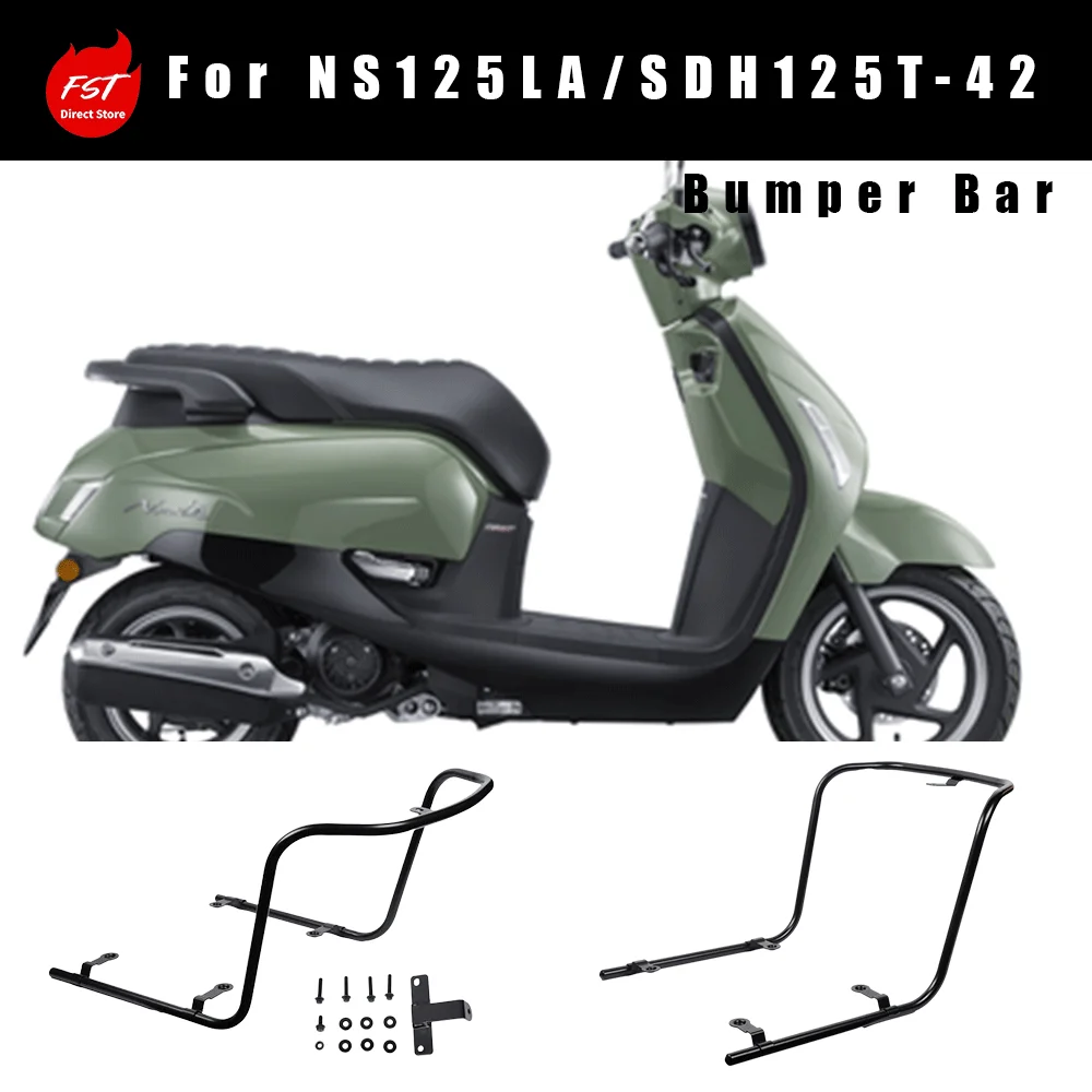For New‑continent Honda NS125LA Bumper Guard Bar, SDH125T‑42 Anti‑fall Crash Bar, Non‑destructive Installation
