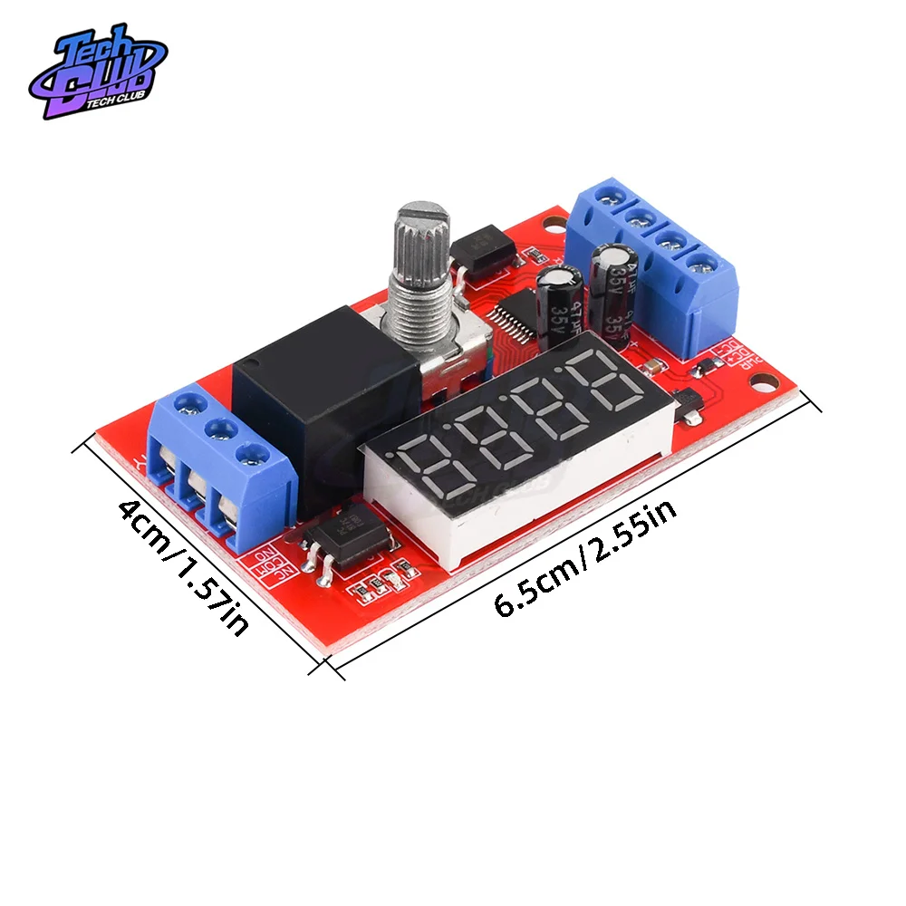 DC 5V 12V 24V 10A Adjustable Time Delay Relay Module  LED Digital Time Trigger Timer Control Switch Pulse Cycle Power Supply