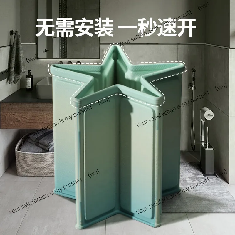 

Folding bath bucket Adult household swimming Durable bath tub Bathtub bidet for constant temperature bathing