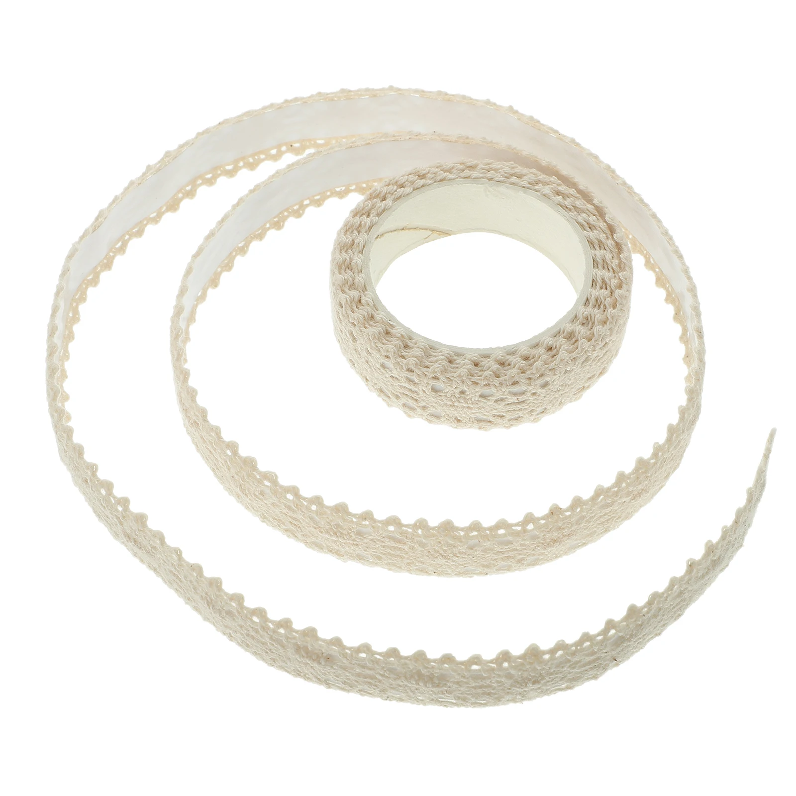 

Craft Adhesive Lace Scrapbook Tapes Cotton Thread Khaki Scrapbook H Gift Packaging Multi Purpose DIY Lace Tapes