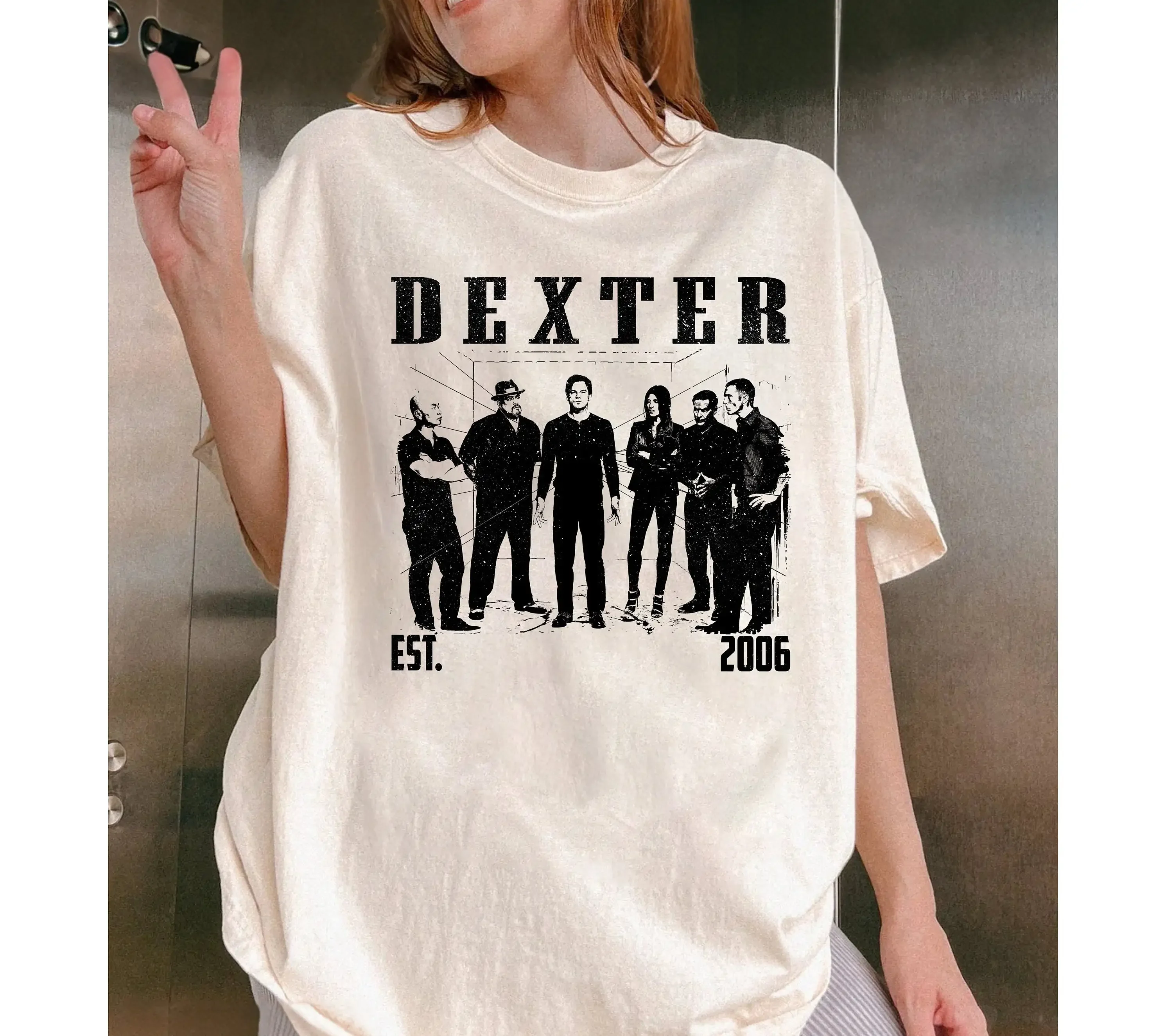 Dexter T Shirt TV Series Movie Vintage Midcentury Retro