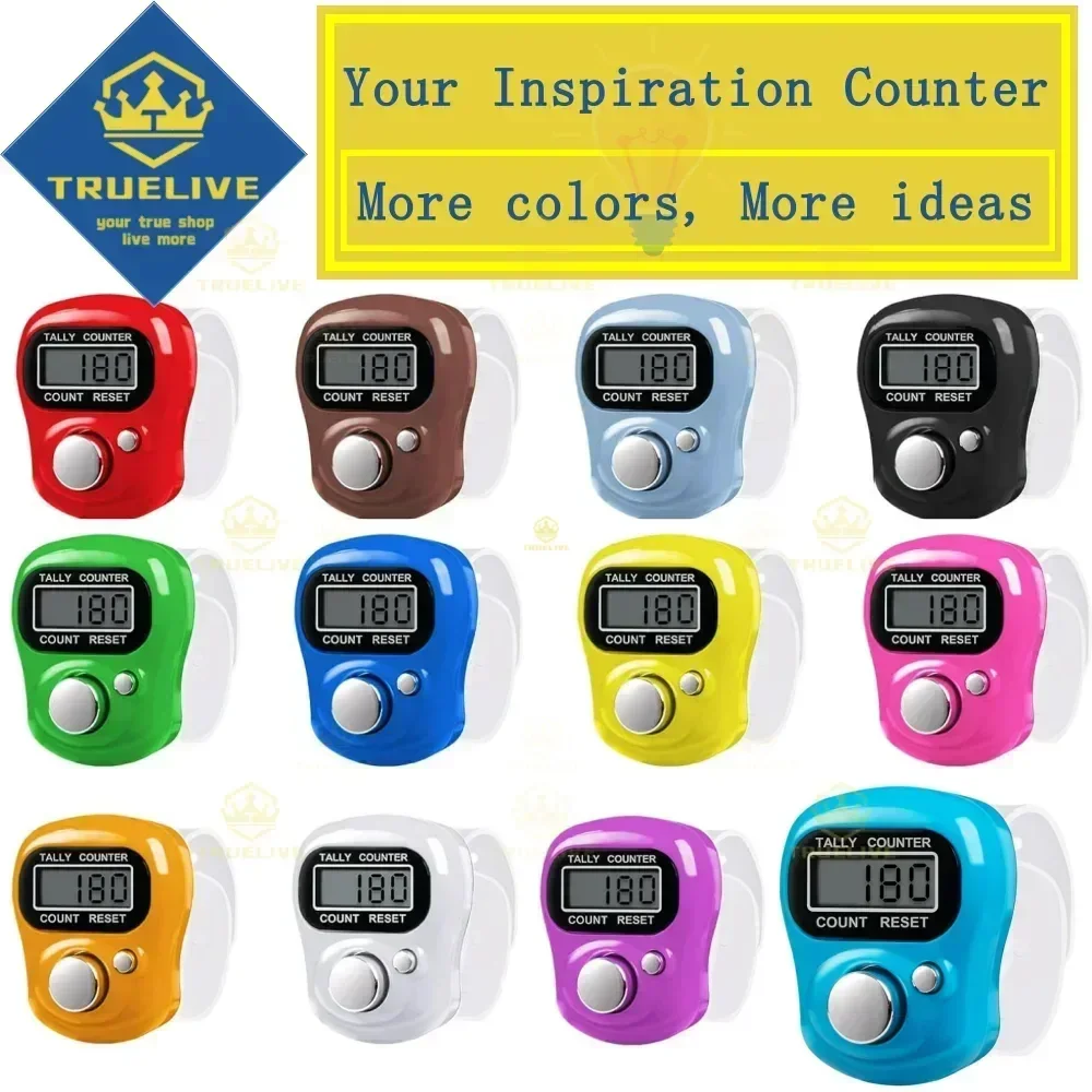 【Wholesale More Cheaper】Mini Electronic Finger Counter Hand Tally Clicker Counter Ring Digital Counters Knitting Row Counter