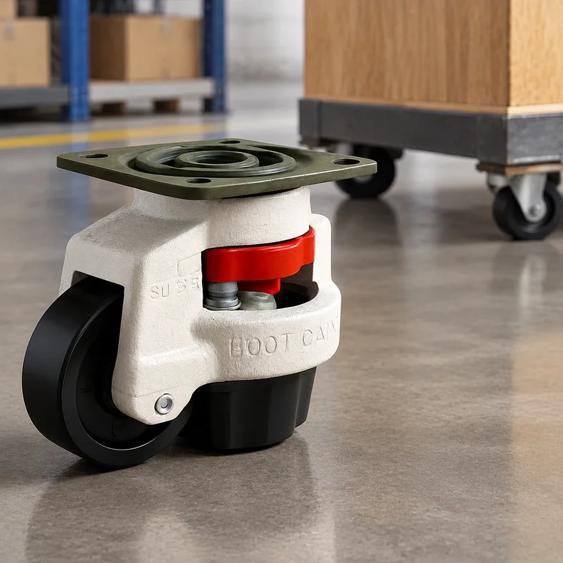 Industrial-Grade Adjustable Workbench Caster Wheels with Anti-Skid Design for Vending Machines and Heavy Machinery