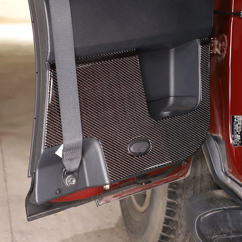 

Для Toyota FJ Cruiser 2007-2021 мягкое углеродное волокно, задняя дверь автомобиля, противоударная панель, наклейка, аксессуары для интерьера автомобиля