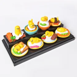 Gudetamas Yolk King Lazy Eggs Anime Figures Miniature Gashapon Doll Model Toy Decoration Ornaments Collection Kids Gifts