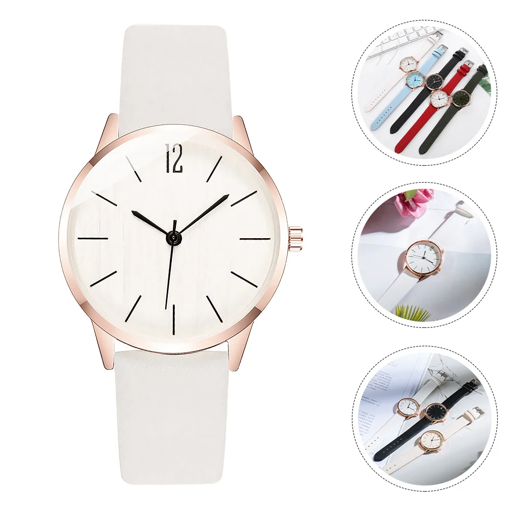 

Women Quartz Watch Pu Strap Fashion Casual Wristwatch For Lady Daily Wear Gift Analog Clock Ladies Waterproof