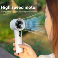 2025 Portable Turbo Handheld Fan 100Wind Speeds Mini Led Fan USB Rechargeable Personal Fans Electric Fan For Outdoor Camp