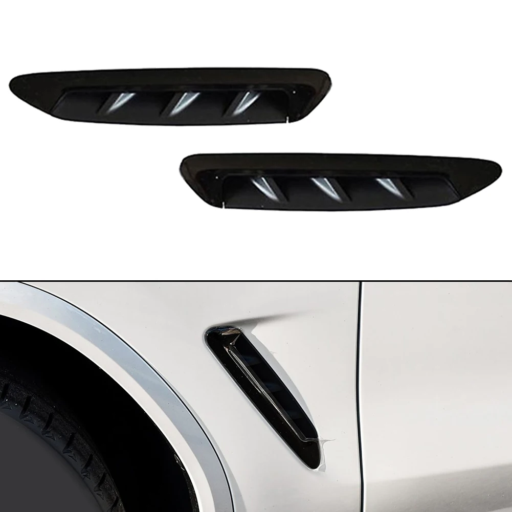 Black Duct Panel Color Black Fender Side Panel ABS Material Aesthetic Upgrade Construction Car Restoration Black
