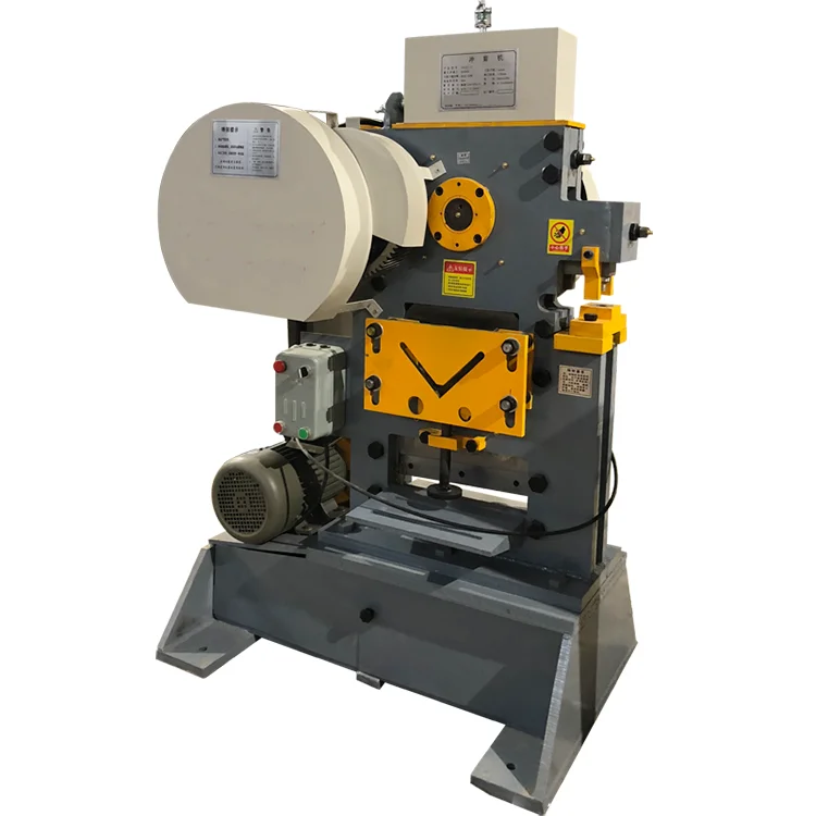 آلة عمل الحديد الهيدروليكي سهلة التشغيل QA-8-10-12 زاوية عامل الحديد الميكانيكي آلة التثقيب والقص المدمجة