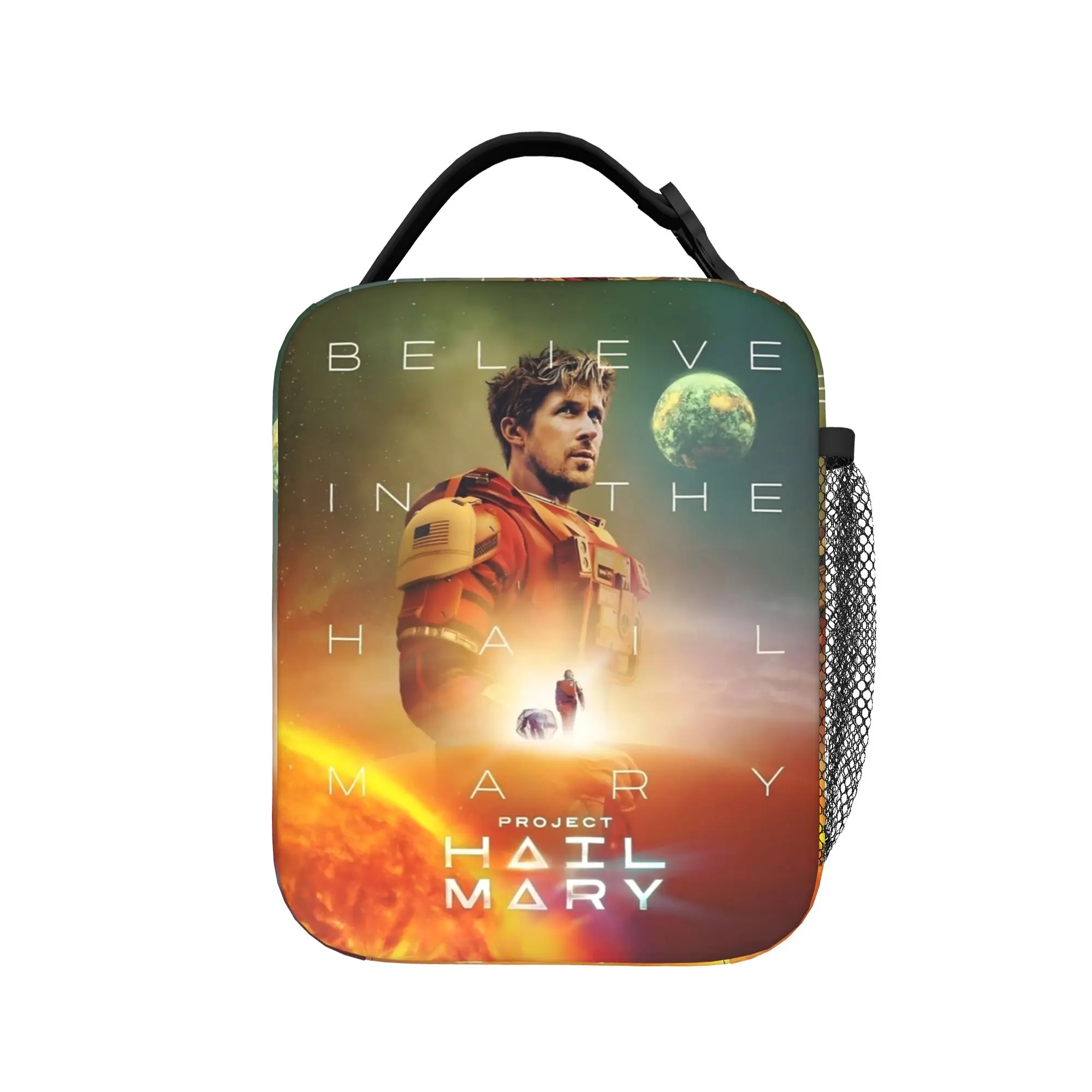 Project Hail Mary Movie Insulated Lunch Bag Portable  Meal Container Cooler Bag Tote Lunch Box Beach  Picnic Girl Boy