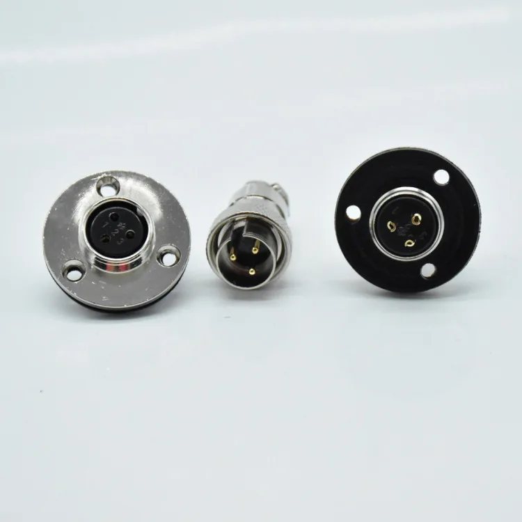 5pcs Connector GX16-3P reverse mounted male plug with flange fixed socket 3-core connector - super discount Active Components