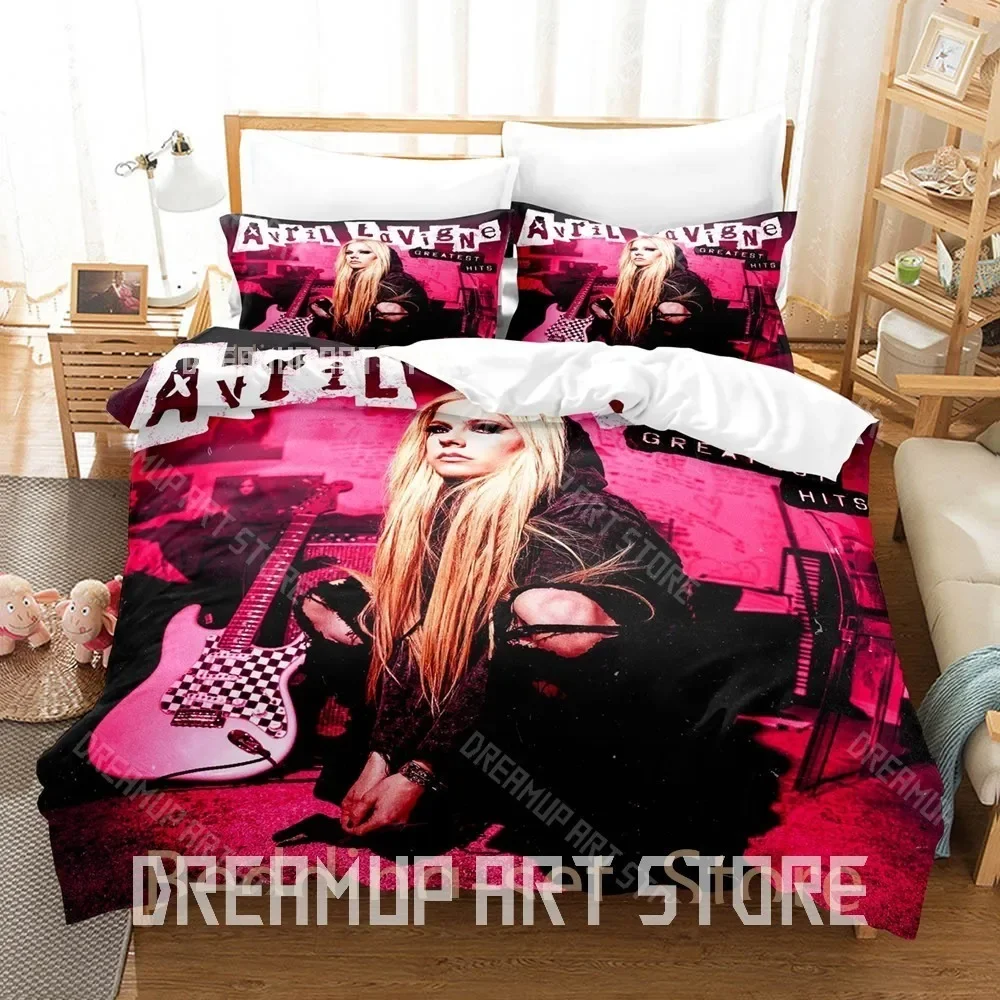 

3D Print Avril Lavigne Bedding Set Single Twin Full Queen King Size Bed Set Adult Bedroom Duvetcover Sets Personality Bed Sheet