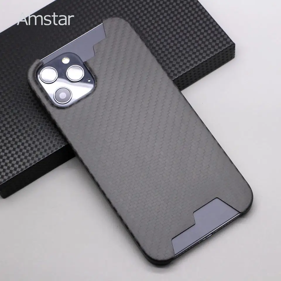 

Amstar 100% Pure Carbon Fiber Phone Case for iPhone 12 Pro Max Premium Ultra-thin Carbon Fiber Hard Cover for iPhone 12 Mini