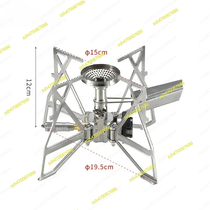 

XD-3F camping picnic electronic ignition butterfly burner, folding portable windproof outdoor cassette stove