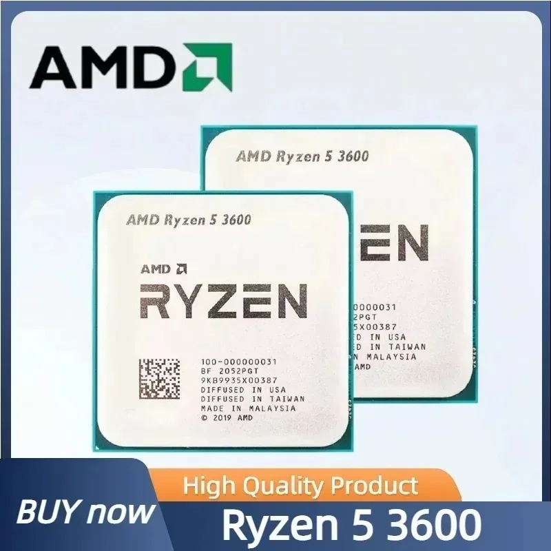 AMD Ryzen 5 3600 Tray Desktop CPU 100% Brand New Original Unlocked Overclockable 6 Core 12 Thread 3.6GHz AM4