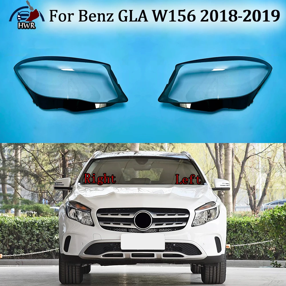 Glass Lampshade Headlamp Transparent Cover Headlight Shell Replace Original Lens For Benz GLA W156 GLA200 GLA260 2018 2019