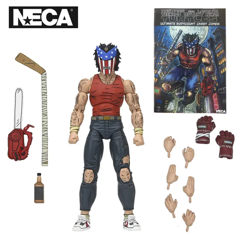 NECA 54519 Toys Teenage Mutant Ninja Turtles Mirage Comics Action Figure Ultimate Casey Jones Bodycount 18cm Original Model TMNT