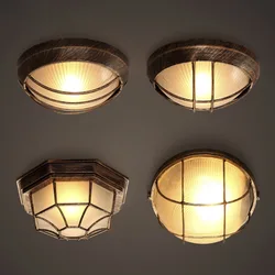Retro Industrial Style Hotel Bar Restaurant Balcony Hallway Corridor and Aisle Personality Distressed Iron Ceiling Lamp