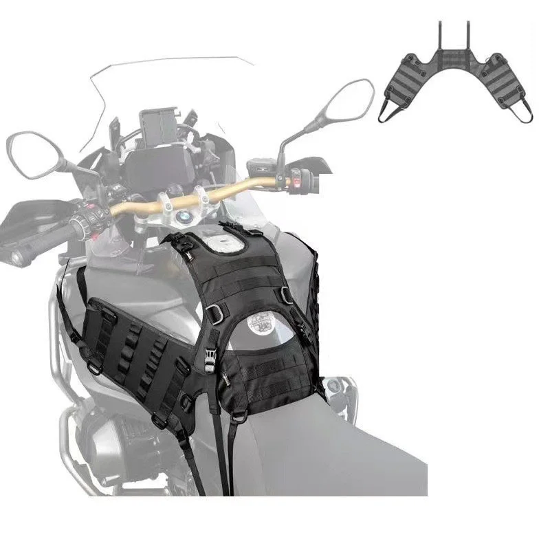 Motorcycle Fuel Tank Vest Supplies Accessories Protective Bars Waterproof Bag Mounting Base Essential Equipment Motorcycle Rider