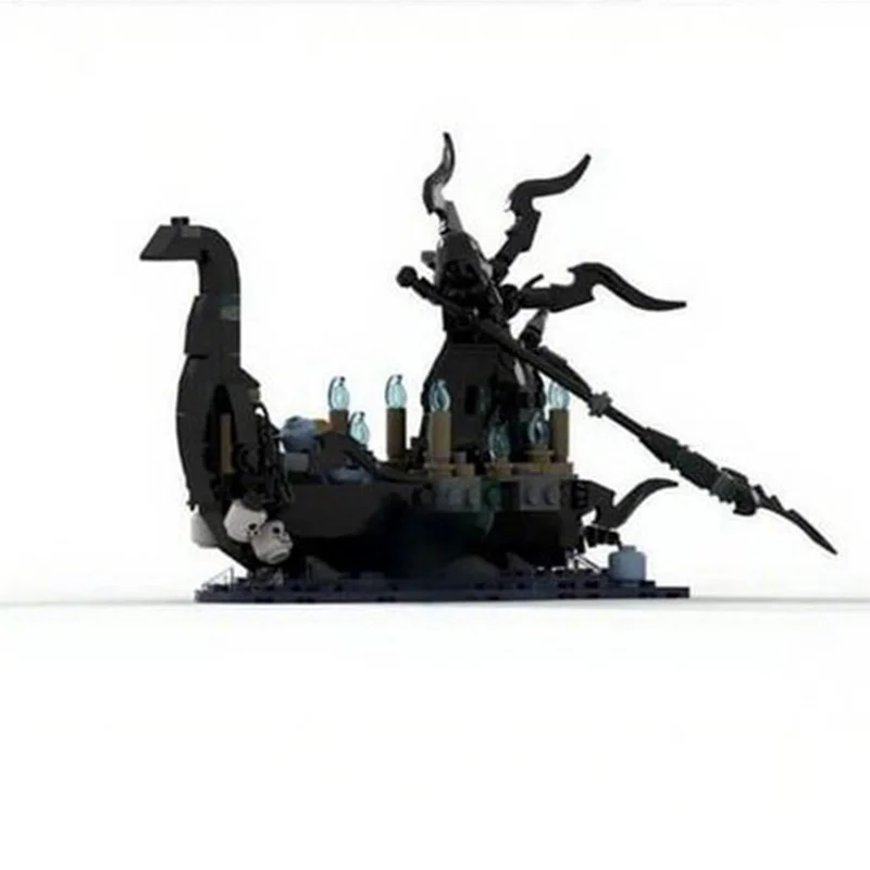 231pcs MOC Souls Ferryman Boated Model Building blocks Architecture Assemble toy creative Christmas gifts Brick Kids Birthday