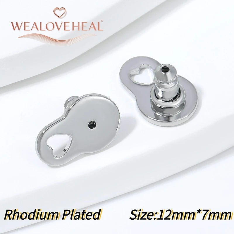 5/10 Stück 18K vergoldete Messing-Ohrringverschlüsse, große hohle Ohrringstopper, rutschfeste Ohrringkappen, Schmuckzubehör, DIY-Zubehör – Detail 25