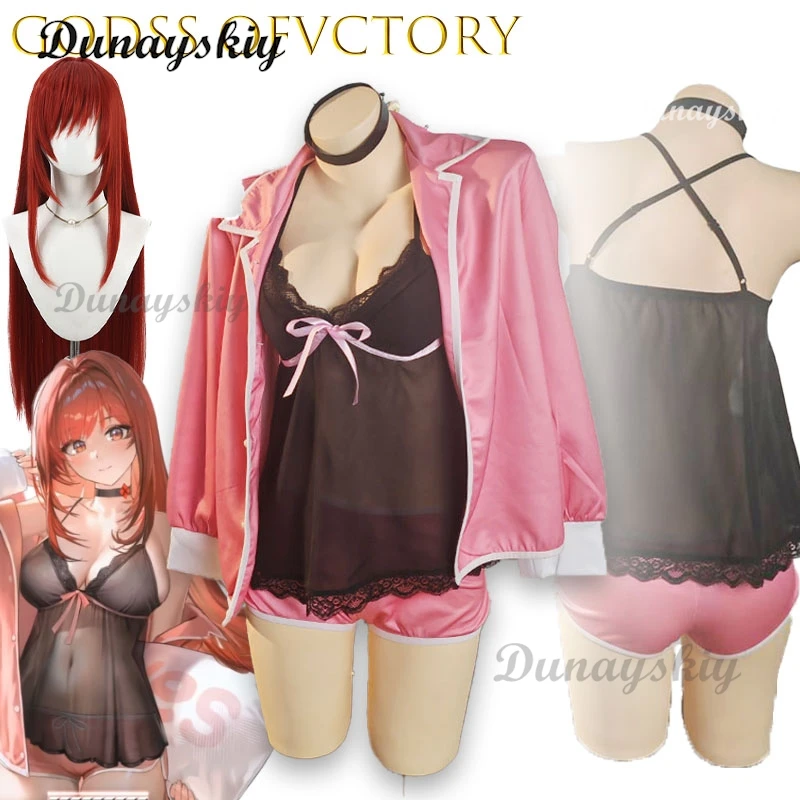 Rapi Cosplay Cute Pajamas Full Set Women Halloween Carnival Christmas Sleepsuit