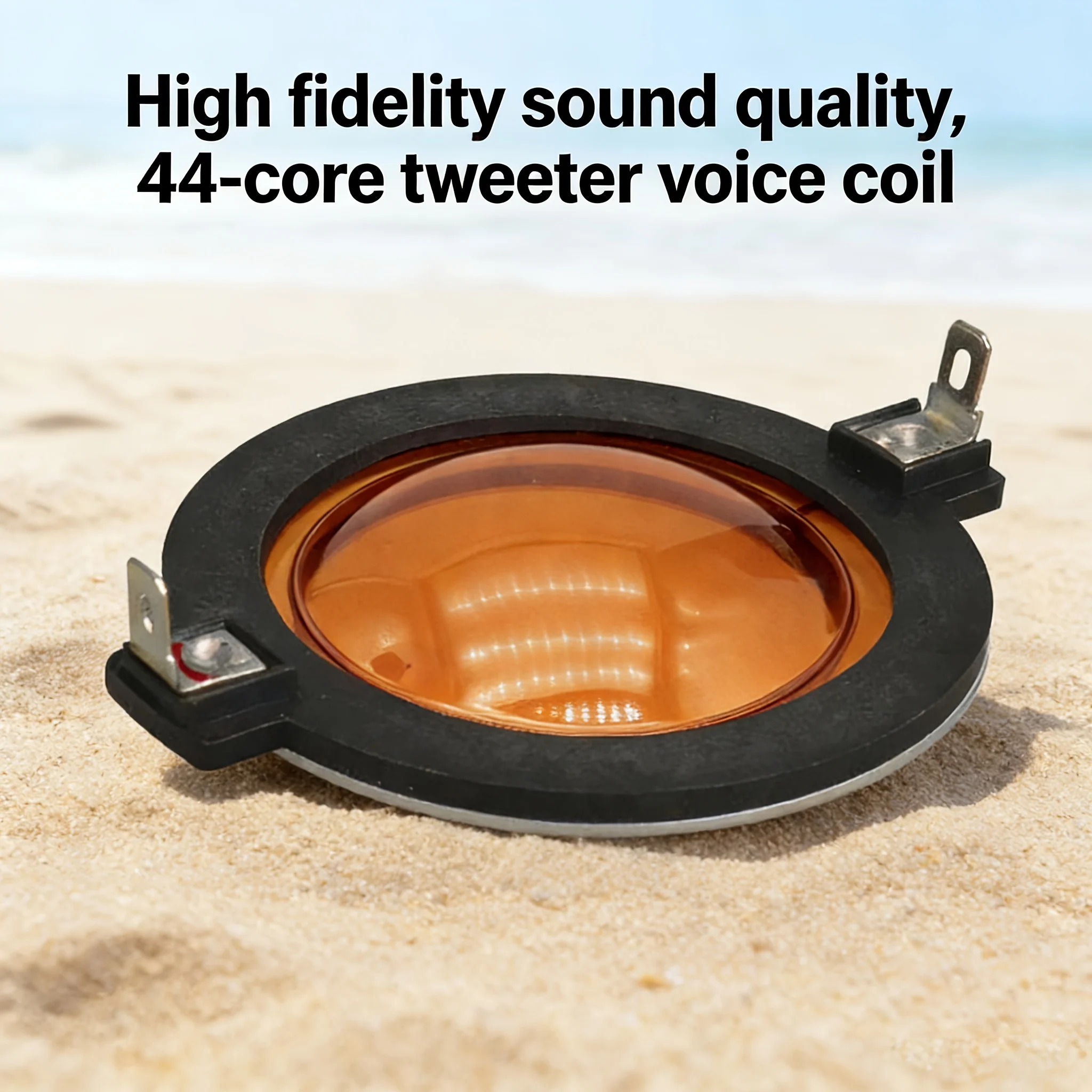 1 pezzo Membrana Tweeter Audio Saldata Marrone a 44 Nuclei, Bobina Vocale Driver ad Alta Frequenza, Componente